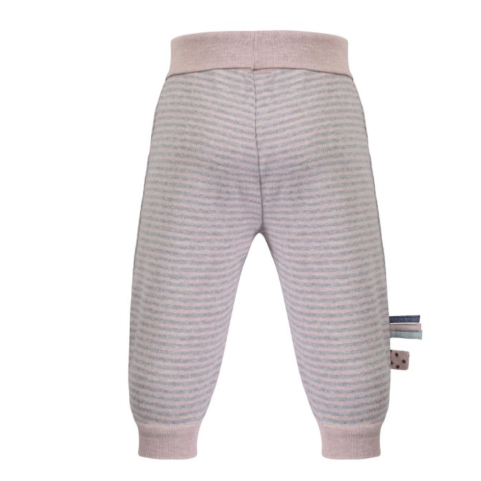 organic-baby-pants-with-elastic-band- rose-striped