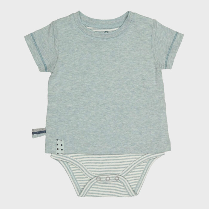 organicera organic baby short sleeve tshirt body aqua