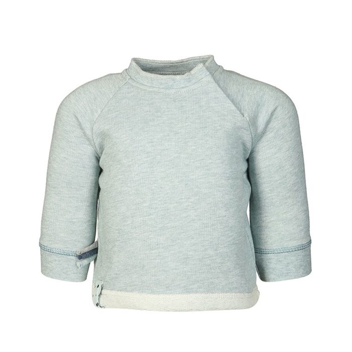 OrganicEra organic baby sweatshirt aqua