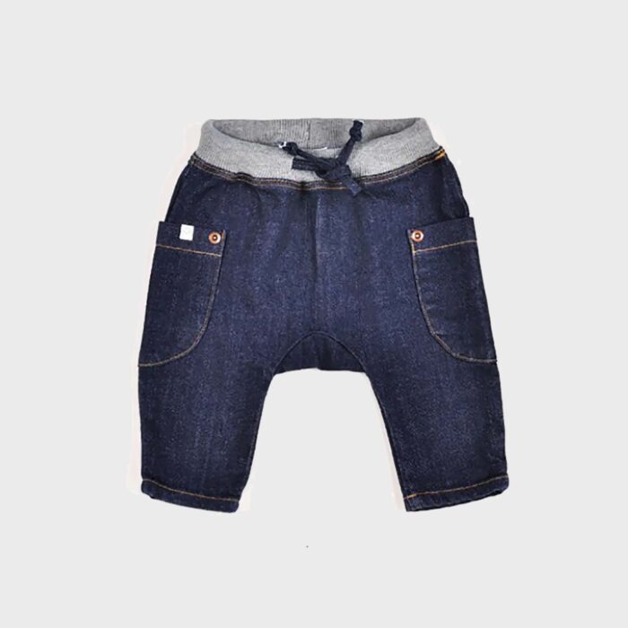organic organic denim harem baby pants