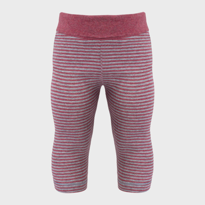 organicera organic baby leggings bordeaux grey melange