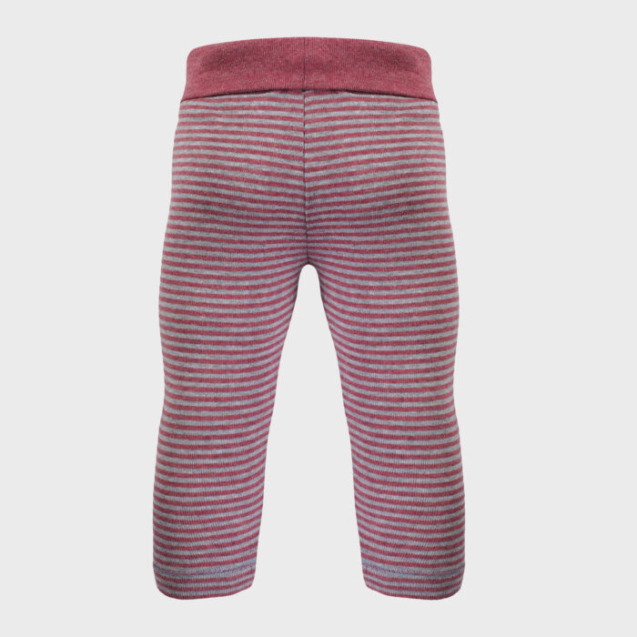 organicera organic baby leggings bordeaux grey melange