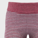 organicera organic baby leggings bordeaux grey melange