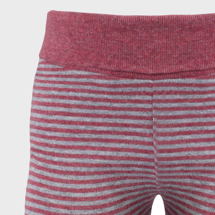 organicera organic baby leggings bordeaux grey melange