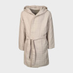 organicera organic muslin bathrobe- 7-8 years grey