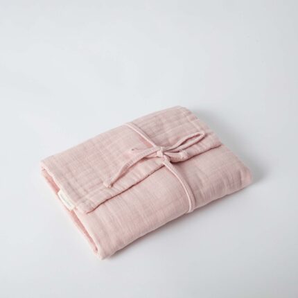 organicera organic muslin diaper changing mat rose