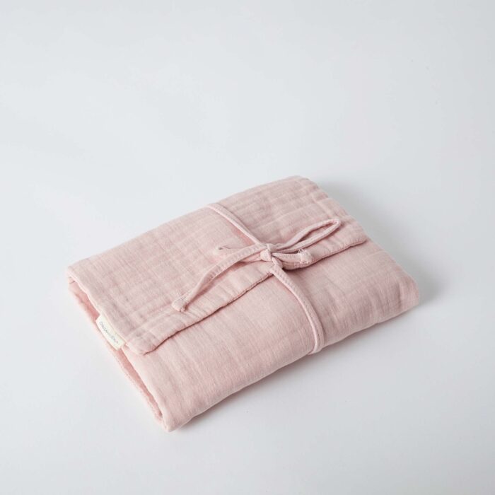 organicera organic muslin diaper changing mat rose