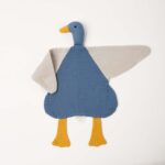 organicera organic muslin duck toy era blue