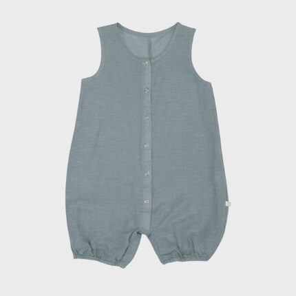 organicera organic hemp baby romper era blue