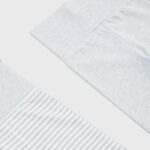 OrganicEra Organic Baby Footed Pants, 2 pcs Set, Aqua Melange - Image 2