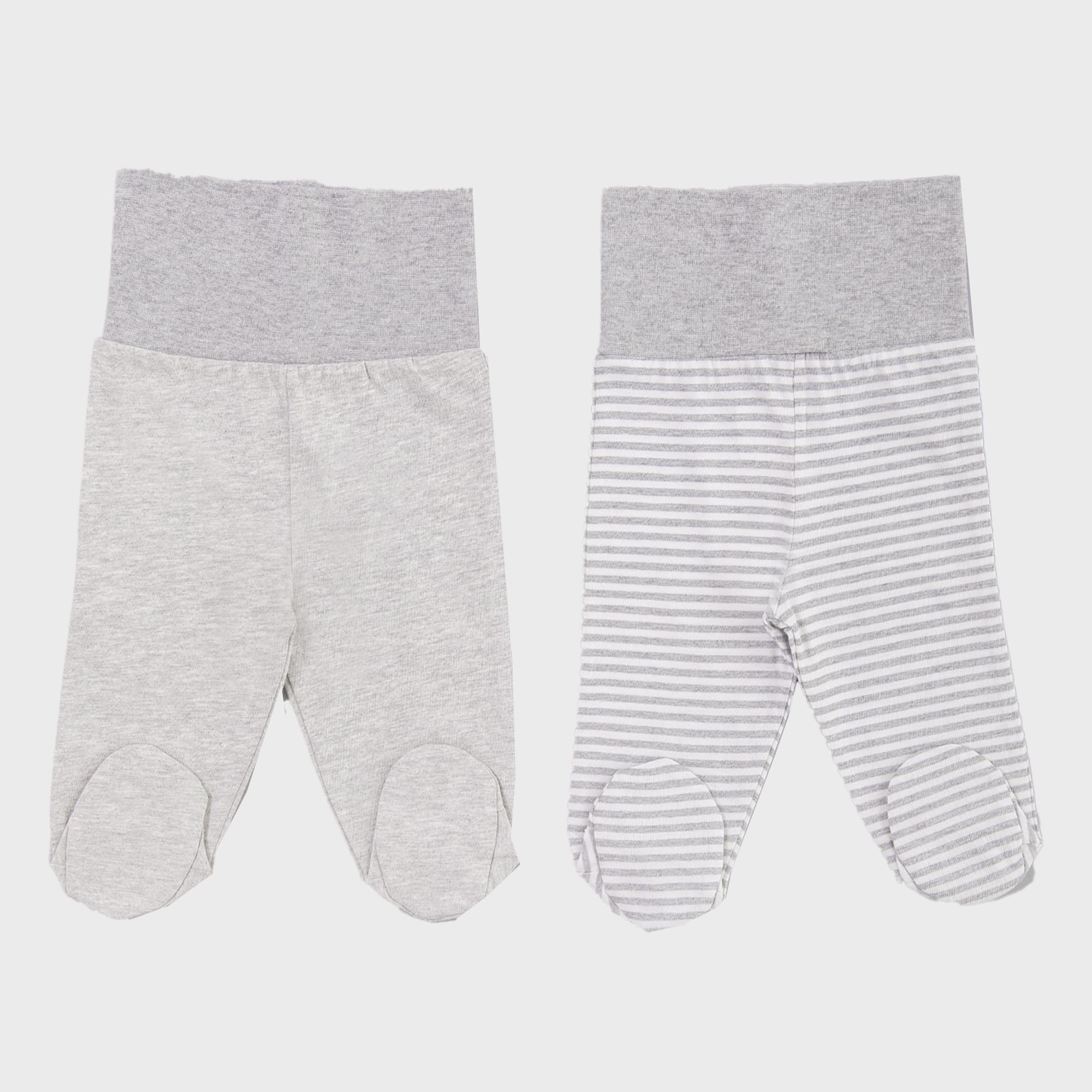 organicera-organic-baby-footed-pants-2-pcs-set-grey-melange-1 organicera organic baby footed pants