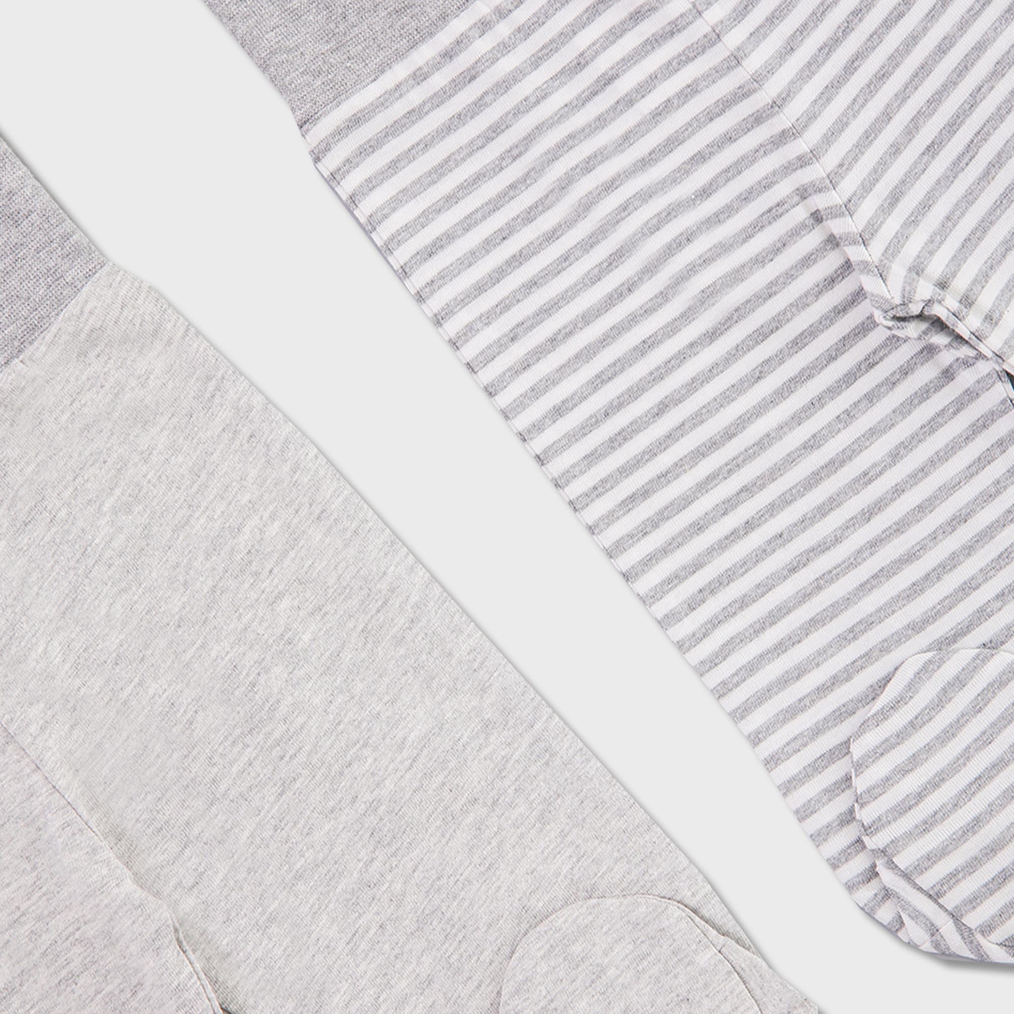 organicera-organic-baby-footed-pants-2-pcs-set-grey-melange-2 OrganicEra Organic Baby Footed Pants, 2 pcs Set, Grey Melange - Image 2