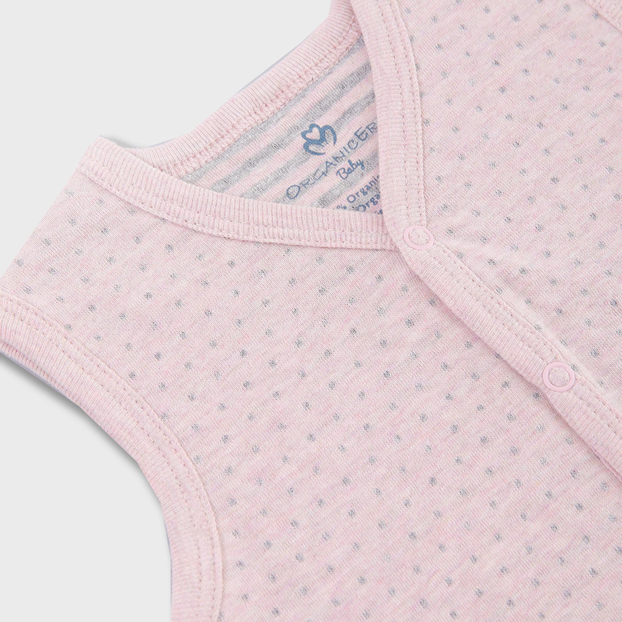 organicera-organic-baby-vest-rose-melange-2 OrganicEra Organic Baby Vest, Rose Melange - Image 2