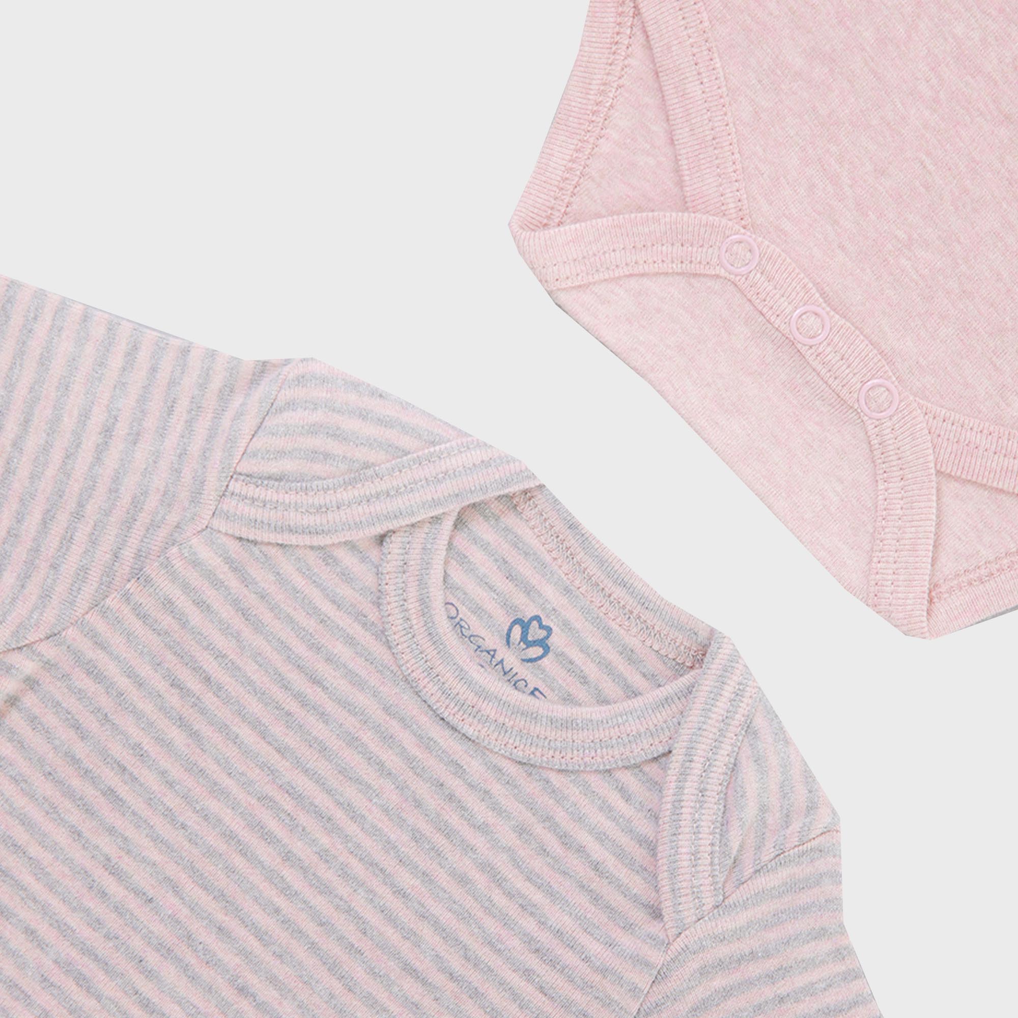 organicera-organic-newborn-baby-long-sleeve-bodysuit-2-pcs-set-rose-melange-3 OrganicEra Organic Newborn Baby Long Sleeve Bodysuit, 2 pcs Set, Rose Melange - Image 3