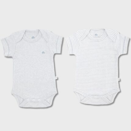 organicera organic newborn baby short sleeve bodysuit