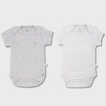 organicera organic newborn baby short sleeve bodysuit