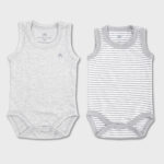organicera organic newborn baby sleeveless bodysuit