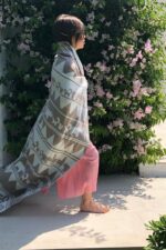 organicera organic tricot knit baby blanket animals