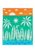 OrganicEra Organic Tricot Knit Baby Blanket, Beach (80X90 cm), Green - Image 2