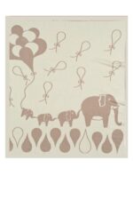 OrganicEra Organic Tricot Knit Baby Blanket, Elephant  (80X90 cm), Beige - Image 2