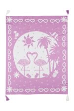 OrganicEra Organic Tricot Knit Baby Blanket, Flamingo (110X140 cm) - Image 4