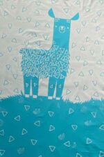 organicera organic tricot knit baby blanket lama