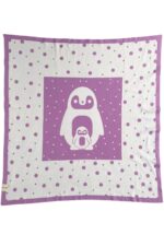 organicera organic tricot knit baby blanket penguen