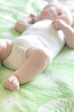 OrganicEra Organic Tricot Knit Baby Blanket, Rings (80X90 cm), Green - Image 2