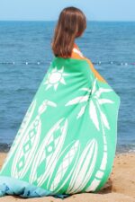 OrganicEra Organic Tricot Knit Baby Blanket, Thasos (110X140 cm), Green - Image 3