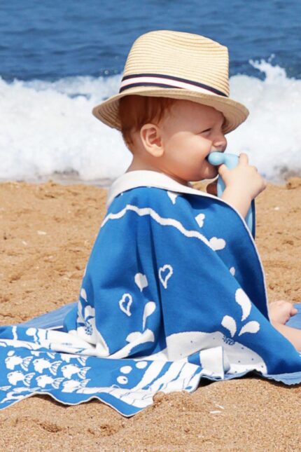 organicera organic tricot knit baby blanket whale